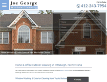 Tablet Screenshot of joegeorgewindowcleaning.com